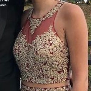 Burgundy Prom Dress - New No Tags